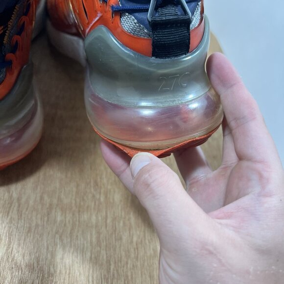 Nike Air Max 270 ISPA Men Size 7.5 Blue Void/Terra Orange BQ1918 400 - Picture 5 of 9